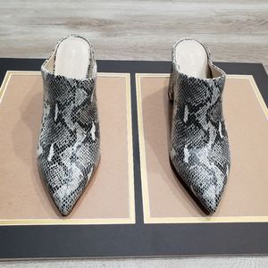 Marc Fisher Snakeskin Mules
